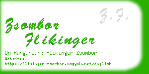 zsombor flikinger business card